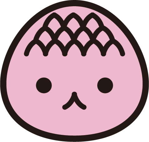 Onigiri face orange